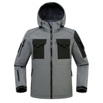 KZZ Men's Casual Hooded Hiking Jacket Warm Coat