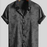 KZZ Men's Embroidered Short-Sleeve Shirt