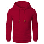 KZZ Fall Outfits Men's Pullover Plaid Casual hoodie