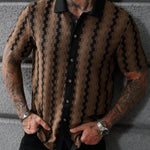 KZZ Stylish and Elegant Men's Plaid Shirt