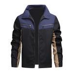 KZZ Men's Casual Stand Collar Jacket