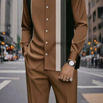 KZZ regular casual long sleeved and pocket casual pants