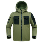 KZZ Men's Casual Hooded Hiking Jacket Warm Coat