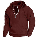 KZZ Men's Heavyweight Hooded Sweatshirt - Winter Warm Pullover Hoodie
