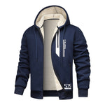 KZZ Men's Winter Fleece Lined Warm Hooded Jacket