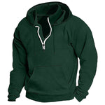 KZZ Men's Heavyweight Hooded Sweatshirt - Winter Warm Pullover Hoodie