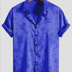 KZZ Men's Embroidered Short-Sleeve Shirt