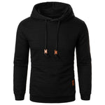 KZZ Fall Outfits Men's Pullover Plaid Casual hoodie