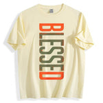KZZ Men's Plus Size Casual Crew Neck T-Shirt