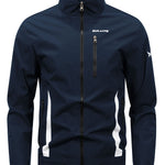 KZZ  Men's spliced contrasting letter racing jacket