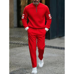 KZZ casual fashion men's digital printed sportswear set