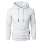 KZZ Fall Outfits Men's Pullover Plaid Casual hoodie