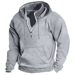 KZZ Men's Heavyweight Hooded Sweatshirt - Winter Warm Pullover Hoodie