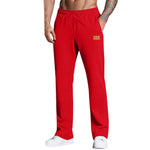 KZZ Men's Long Pants With Drawstring Versatile Casual Sweatpants
