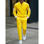 KZZ casual fashion men's digital printed sportswear set