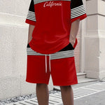 KZZ Men's Sporty Tee Short Set