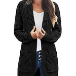 Open Front Knit Cardigan Sweater
