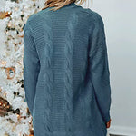 Open Front Knit Cardigan Sweater