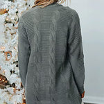 Open Front Knit Cardigan Sweater