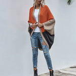 Nadorine Crochet Color Stitching Winter Sweaters