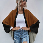 Nadorine Crochet Color Stitching Winter Sweaters