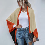 Nadorine Crochet Color Stitching Winter Sweaters