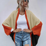 Nadorine Crochet Color Stitching Winter Sweaters