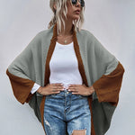 Nadorine Crochet Color Stitching Winter Sweaters