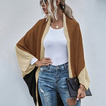 Nadorine Crochet Color Stitching Winter Sweaters