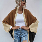 Nadorine Crochet Color Stitching Winter Sweaters