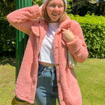 Nadorine Button Down Winter Warm Brushed Jacket