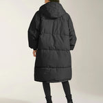 Long Thick Hoodied Cotton Jacket Coat