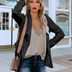 Nadorine Casual Sequins Small Suit Jacket Blazer