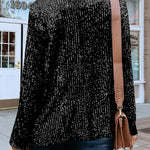 Nadorine Casual Sequins Small Suit Jacket Blazer