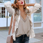Nadorine Casual Sequins Small Suit Jacket Blazer