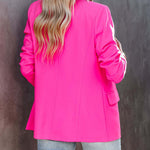 Nadorine Women's Casual Lapel Slim Pocket Cardigan Blazer