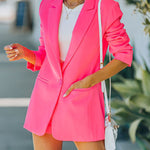 Nadorine Casual Lapel Slim Pocket Button Blazer