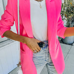 Nadorine Casual Lapel Slim Pocket Button Blazer