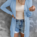 Knitted Plain Classic Shirt Collar Regular Sweater Cardigans
