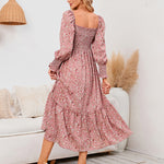 Long Sleeve V Neck Knitted Pencil Dress Jumper Long Dress