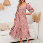 Long Sleeve V Neck Knitted Pencil Dress Jumper Long Dress