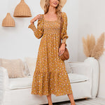 Long Sleeve V Neck Knitted Pencil Dress Jumper Long Dress
