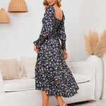 Long Sleeve V Neck Knitted Pencil Dress Jumper Long Dress