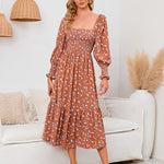 Long Sleeve V Neck Knitted Pencil Dress Jumper Long Dress