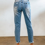 Ripped Jeans Boyfriend Ankle Distressed Denim Pants