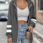 Long Sleeve Zip Up Hoodies with Pocket Hooded Sweatshirts Jackets