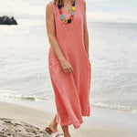 Sleeveless Dresses with Pocket