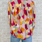 Nadorine Round Neck Long Sleeve Shirt Sweatshirt Summer Tops Lantern Sleeve Tunic Top