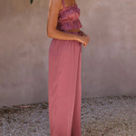 Two-piece Outfits Frill Cami Top & Pants Sets