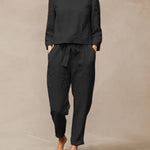 Two Piece Lace Up Pants Set